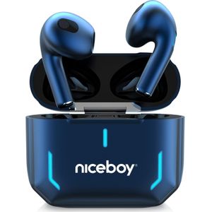 Niceboy HIVE SpacePods (6.50 h, Draadloze), Koptelefoon, Blauw