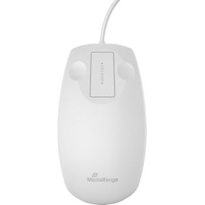 MediaRange Muis optisch bedraad Hygiëne wit (Bedraad), Muis, Wit