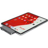 LMP - USB-C Tablet Pro Dock - Donker Grijs - 5-poorts met HDMI, Ethernet, Jack