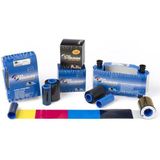 Zebra - ZXP3-R2 Ribbon - Kleurband - Blauw, Roze, Geel, Zwart