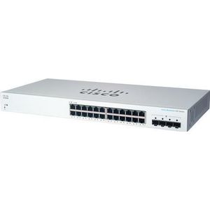 Cisco Zakelijke 220-serie CBS220-24T-4G (24 ports), Netwerkschakelaar, Wit