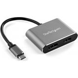 StarTech .com USB C Multiport Video Adapter (USB Type-C, 20.50 cm), Data + Video Adapter, Grijs