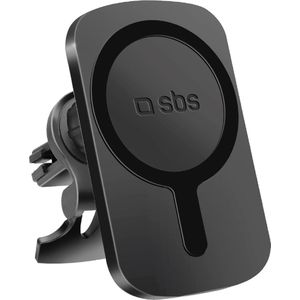SBS MagSafe inductieve ventilatiebeugel 15W, zwart, Smartphonehouder, Zwart