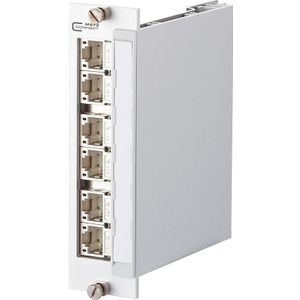 Metz Connect 130B11E2-E - Gigabit Ethernet - RJ-45 - Cat6a - Wit - Rekbevestiging - 3U, Server accessoires, Wit
