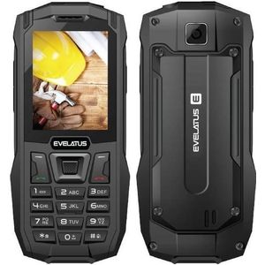 Evelatus Rock Ds (2.40", 1 Mpx), Sleutel mobiele telefoon, Zwart