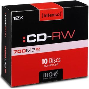 Intenso CD-RW 700MB/80min (10 x), Optische gegevensdrager