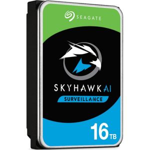 Seagate SkyHawk AI interne harde schijf 16 TB 7200 RPM 256 MB 3.5" SATA III