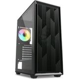 Sharkoon - VK2 RGB - PC Behuizing - Zwart - ATX Tower met RGB-verlichting
