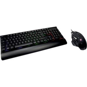 INTER-TECH KC-3000 - Gaming Toetsenbord en Muis Set - Zwart - USB