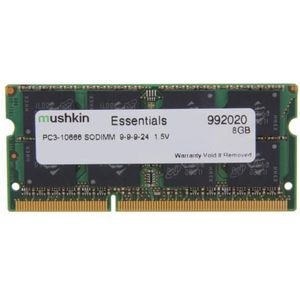 Mushkin Laptop Geheugen DDR3 SO-DIMM 8GB 1333-9 Essent (1 x 8GB, 1333 MHz, DDR3 RAM, SO-DIMM), RAM, Groen