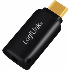 LogiLink UA0356 - USB-geluidskaart - Zwart - USB-C - 3,5 mm TRRS