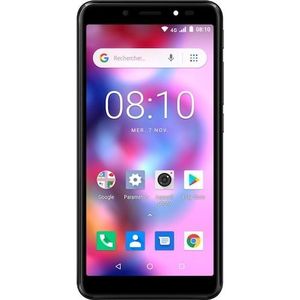 Konrow Easy 55 - Android 8.1 - 4G - Beeldscherm 5.34" - Dual Sim - 8 GB, 1 GB RAM - Zwart (8 GB, Zwart, 5.34", Dubbele SIM, 4G), Smartphone, Zwart