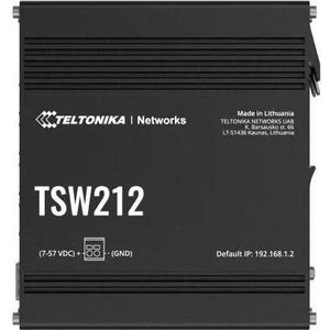 Teltonika TSW212 000000 - TSW212, BEHEERDE NETWERKSWITCH (10 ports), Netwerkschakelaar