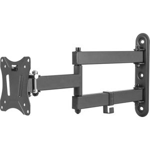 Deltaco ARM-0251 (Muur, 27"", 25 kg), TV muurbeugel, Zwart