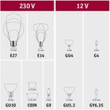 Paulmann - LED Kogellampen - 3000K - E14 Fitting - Multipakket