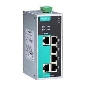 Moxa EDS-P206A-4POE - Unmanaged Ethernet-switch met 2 10100BaseT(X)-poorten, 4 PoE-poorten, Netwerkschakelaar