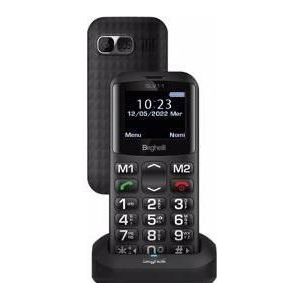 Beghelli SLV11 4,5 cm (1,77') 71 g Zwarte telefoon voor senioren (1.77", 2G), Sleutel mobiele telefoon, Zwart