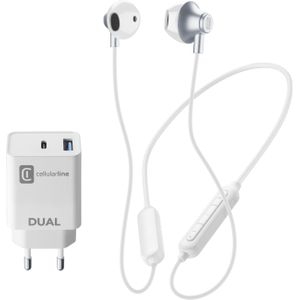 Cellularline Cellular line CHARGE and MUSIC KIT abbina (1 Pcs.), Batterijen