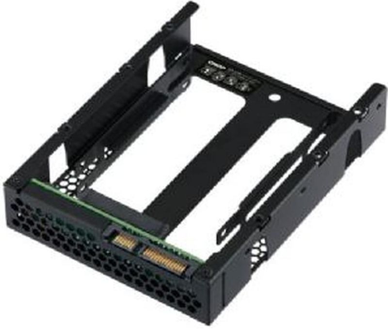 Buffalo - QDA-A2AR - Dual SATA SSD naar 3,5 inch SATA RAID Adapter - Zwart - Materiaal: Kunststof