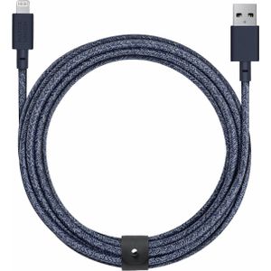 Native Union Riem XL USB-A naar Lightning kabel 3m Indigo (3 m), USB-kabel