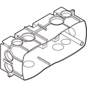 LK Opus 66 inbouwdoos 2,5 module, groen., Koptelefoon