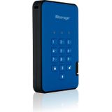 iStorage diskAshur 2 256 GB USB Type-A 3.2 Gen 1 (3.1 Gen 1) Blauw