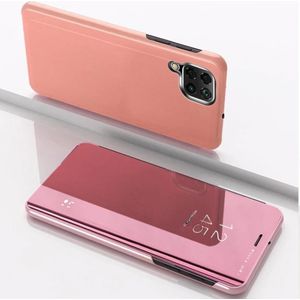 Screenguard Samsung Galaxy A22 4G Clear View Flip Case (Galaxy A22 4G), Smartphonehoes, Roze