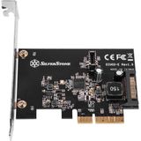 Silverstone ECU02-E - USB-adapter - PCIe 3.0 x2 - Low-profile