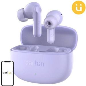 EarFun TWS Air life hoofdtelefoon (paars) (ANC, 35 h, Draadloze), Koptelefoon, Paars