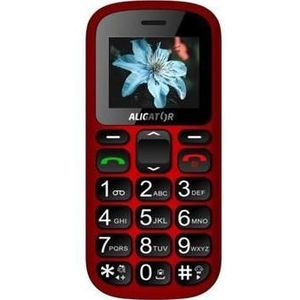 Aligator A321 Senior Rood Senior telefoon, Sleutel mobiele telefoon, Rood
