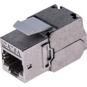 Dexlan CAT.6A RJ 45 Keystone Module Delta gecertificeerd, Server accessoires, Grijs
