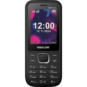 Maxcom - MM142L - Mobiele Telefoon - Zwart - 2.40 inch - 0.30 Mpx - 2G
