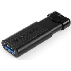 Verbatim Pinstripe (16GB, USB 3.0) (16 GB, USB 3.2), USB-stick, Zwart