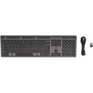 HP 720 Multi-Device Rechargeable Wireless Keyboard toetsenbord Thuis/Werk USB + Bluetooth AZERTY Belgisch Zwart