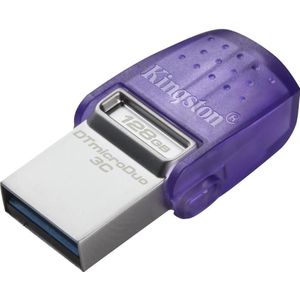 Kingston - DataTraveler microDuo 3C - USB-stick - 128 GB - USB Type-A / USB Type-C - 3.2 Gen 1
