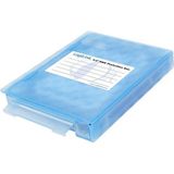 Afsluitbare Bescherm Box - Blauw - Kunststof - Voor 2,5'' HDD/SSD