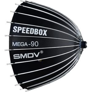 SMDV Speedbox Mega 90 Diepe Softbox 90cm Zilver Bowens Mount, Flitser
