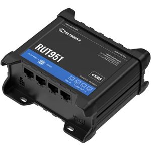 Teltonika - RUT951 - Router - Zwart - WiFi/4G LTE POE+