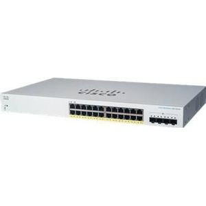 Cisco Zakelijke 220-serie CBS220-24FP-4X (24 ports), Netwerkschakelaar, Wit
