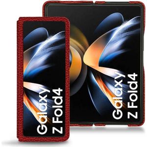 Noreve Leren beschermhoesje Samsung Galaxy Z Fold4 (Galaxy Z Fold 4), Smartphonehoes, Rood