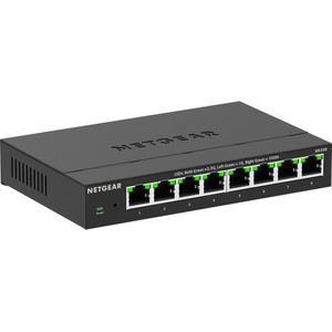 Netgear 8-POORTS MULTIGIG 2,5G UM SWITCH MS308 (8 ports), Netwerkschakelaar, Zwart