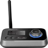 LogiLink Draadloze Bluetooth audio-ontvanger/zender voor TV, draadloze hoofdtelefoons (Zender en ontvanger), Bluetooth audio-adapters, Zwart