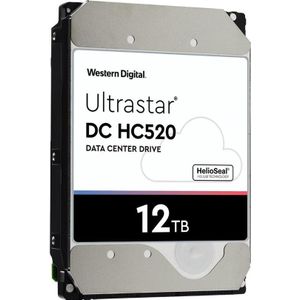 WD Ultrastar DC HC520 HUH7212ALN600 - Harde schijf - 12 TB - intern - 3,5"" (8,9 cm) - SATA 6Gb/s -. (12 TB, 3.5"", CMR), Harde schijf