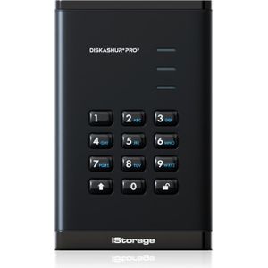 iStorage diskAshur PRO3 SSD - 2 TB - USB - 256-bit - Zwart