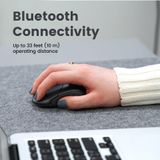 Perixx PERIMICE-802 Muis Bluetooth - Grijs - 1000 dpi - Draadloos