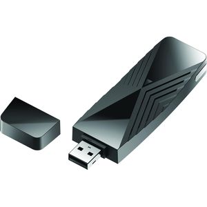 D-Link WLAN-AX USB-stick DWA-X1850 (USB 3.1), Netwerkadapter, Zwart