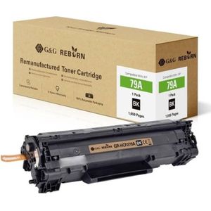 G&G - Reborn - Toner - Zwart - Vervangt HP 79A - 1000 pagina's