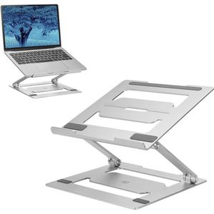 ACT Draagbare aluminium laptopstandaard, Notebookstandaard, Grijs