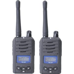 Aim TTi TX-110 - Walkie Talkie - Zwart - PMR446 - 10 km bereik