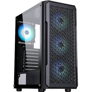 Itek ITGCAST33B Computerkast Miditoren Zwart (mATX, ATX, ITX), PC-behuizing, Zwart